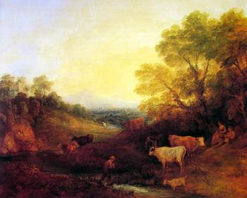 托馬斯 庚斯博羅 Landscape with Cattle